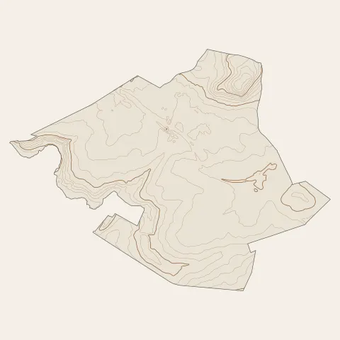Verneuil-l'Étang : courbes de niveau