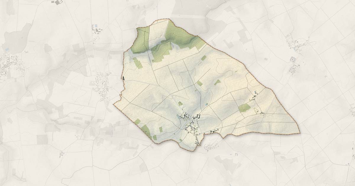 Portrait cartographique de Vieux-Champagne : relief, eau, forêts, bâti et voies, calculés à partir des données de l'IGN