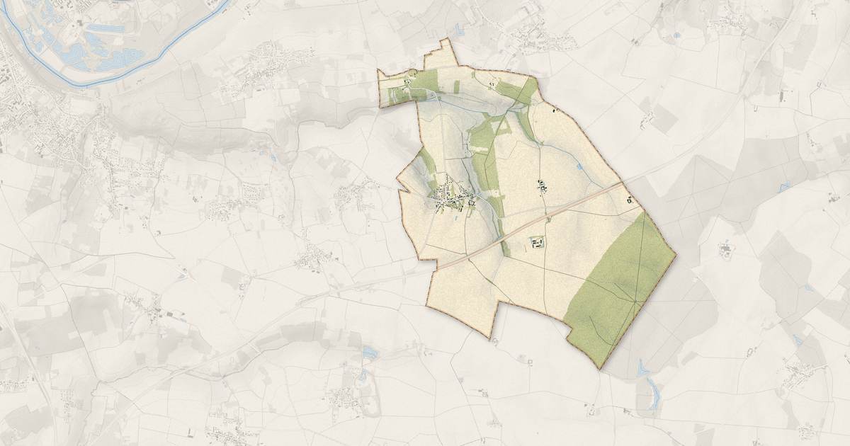 Portrait cartographique de Villemareuil : relief, eau, forêts, bâti et voies, calculés à partir des données de l'IGN