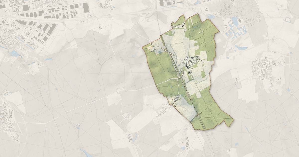 Portrait cartographique de Villeneuve-Saint-Denis : relief, eau, forêts, bâti et voies, calculés à partir des données de l'IGN