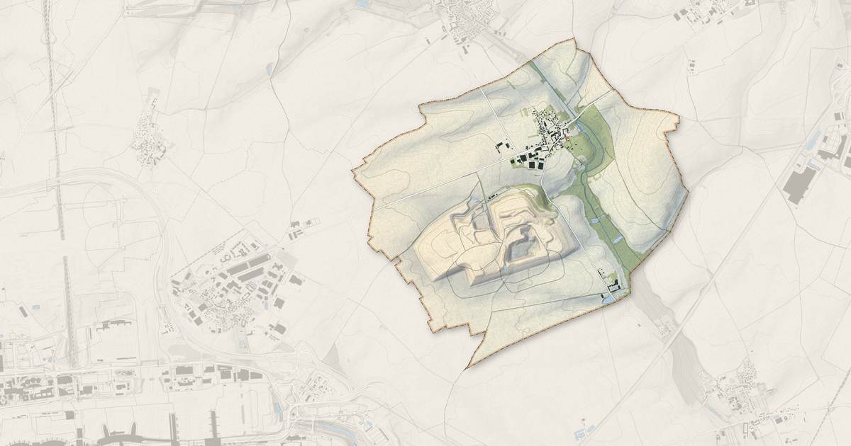 Portrait cartographique de Villeneuve-sous-Dammartin : relief, eau, forêts, bâti et voies, calculés à partir des données de l'IGN