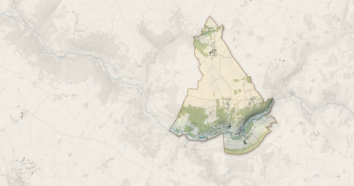 Portrait cartographique de Villeneuve-sur-Bellot : relief, eau, forêts, bâti et voies, calculés à partir des données de l'IGN