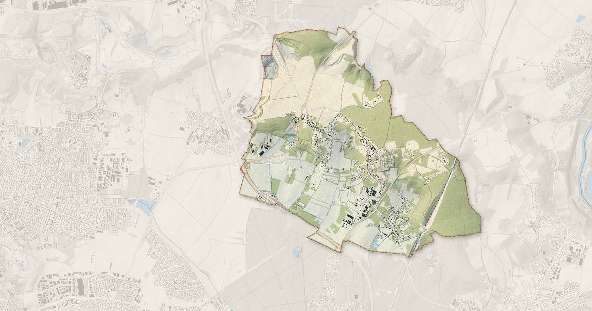 Portrait cartographique de Villevaudé : relief, eau, forêts, bâti et voies, calculés à partir des données de l'IGN