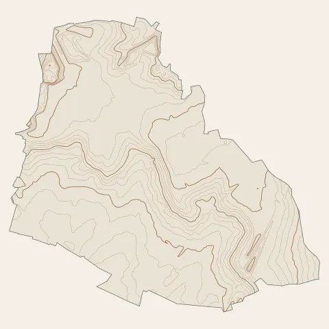 Villevaudé : courbes de niveau