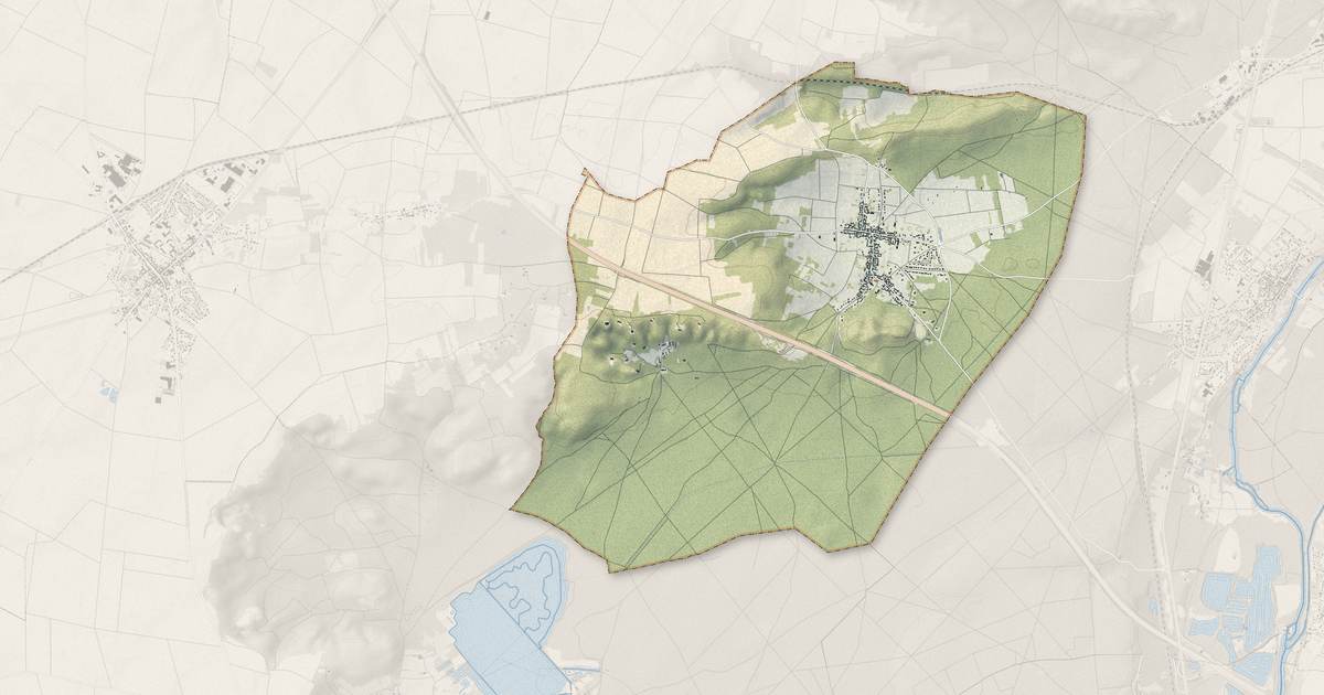 Portrait cartographique de Villiers-sous-Grez : relief, eau, forêts, bâti et voies, calculés à partir des données de l'IGN