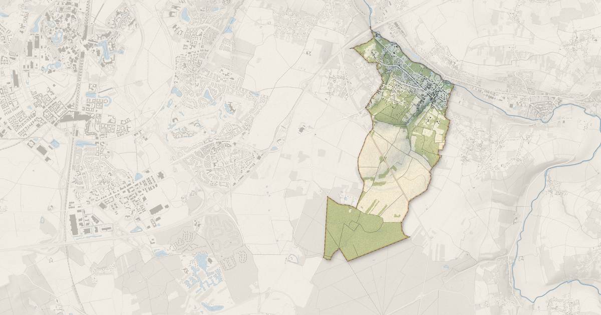 Portrait cartographique de Villiers-sur-Morin : relief, eau, forêts, bâti et voies, calculés à partir des données de l'IGN