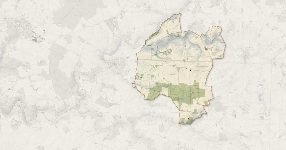 Portrait cartographique de Voinsles : relief, eau, forêts, bâti et voies, calculés à partir des données de l'IGN