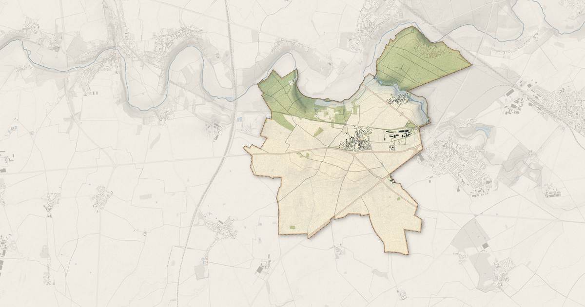Portrait cartographique de Yèbles : relief, eau, forêts, bâti et voies, calculés à partir des données de l'IGN
