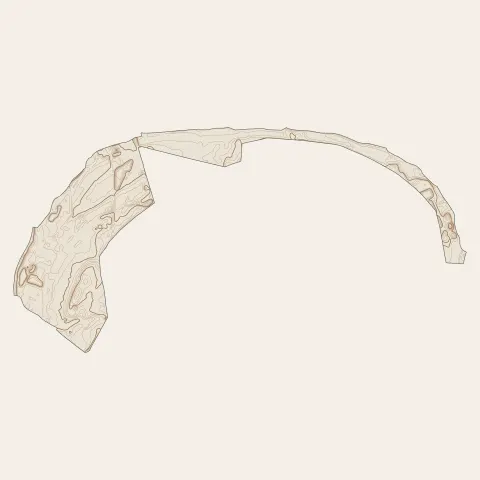 Achères : courbes de niveau