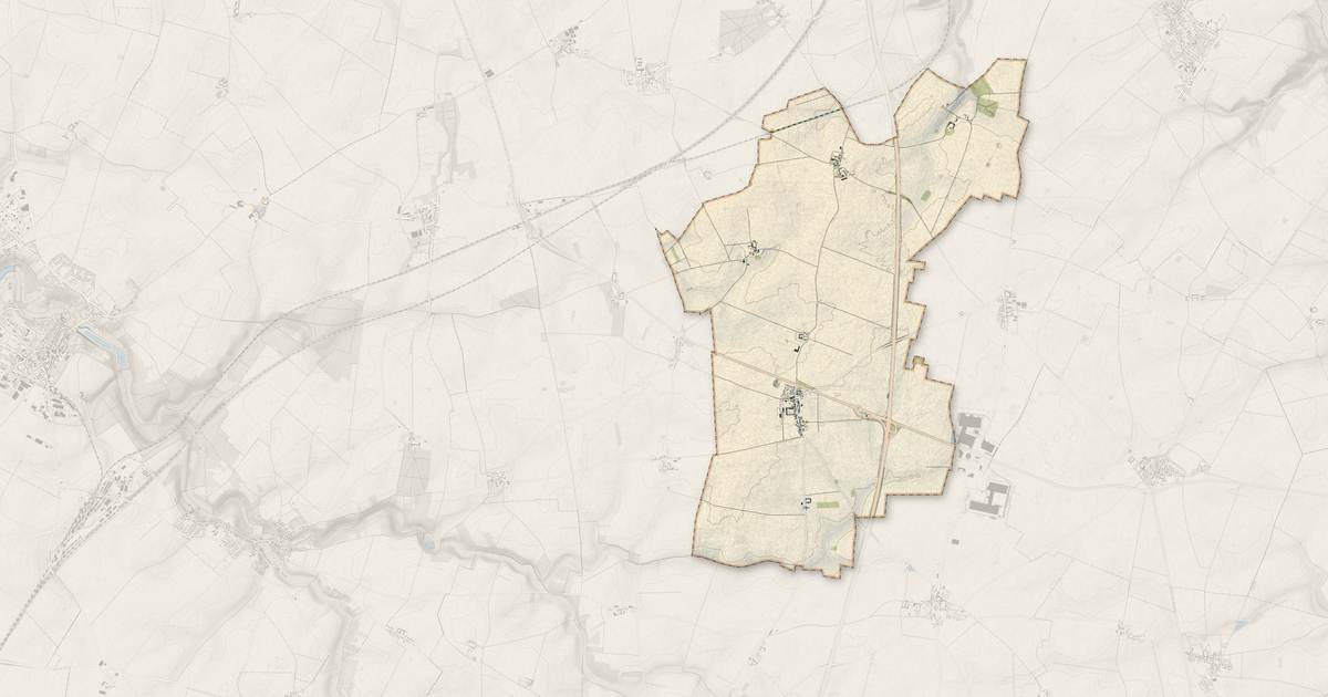Portrait cartographique de Allainville : relief, eau, forêts, bâti et voies, calculés à partir des données de l'IGN