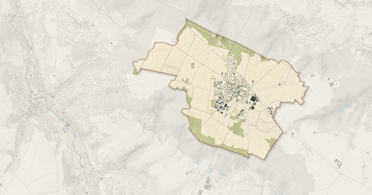 Portrait cartographique de Les Alluets-le-Roi : relief, eau, forêts, bâti et voies, calculés à partir des données de l'IGN