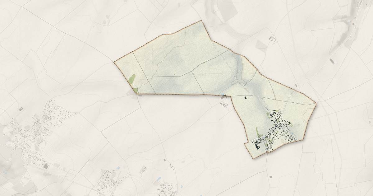 Portrait cartographique de Andelu : relief, eau, forêts, bâti et voies, calculés à partir des données de l'IGN