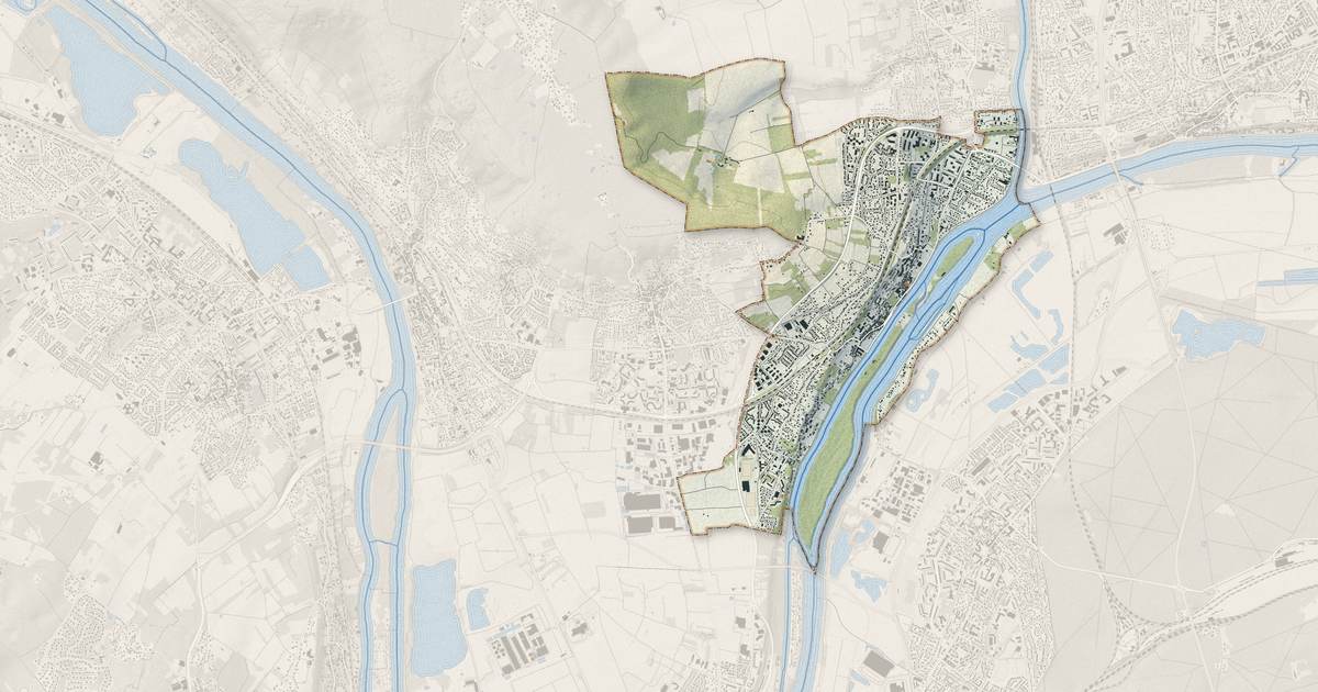 Portrait cartographique de Andrésy : relief, eau, forêts, bâti et voies, calculés à partir des données de l'IGN
