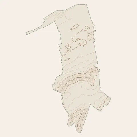 Aubergenville : courbes de niveau