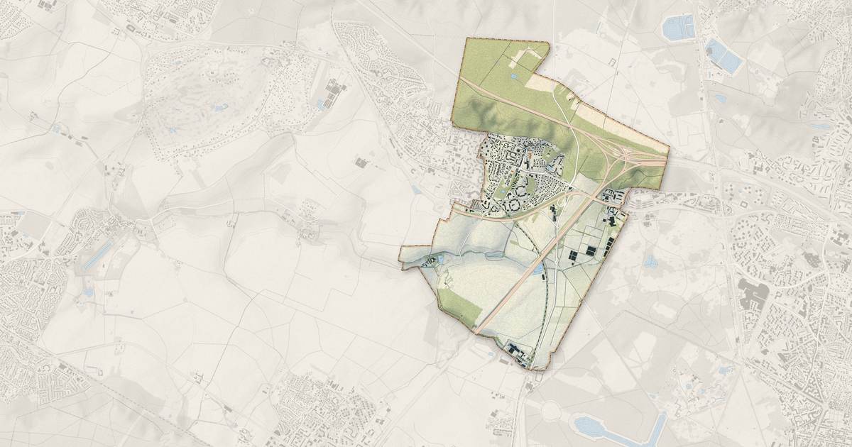 Portrait cartographique de Bailly : relief, eau, forêts, bâti et voies, calculés à partir des données de l'IGN