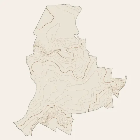 Bonnelles : courbes de niveau