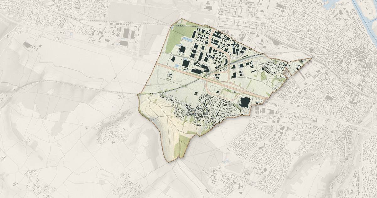 Portrait cartographique de Buchelay : relief, eau, forêts, bâti et voies, calculés à partir des données de l'IGN