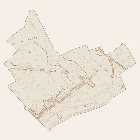 Carrières-sur-Seine : courbes de niveau