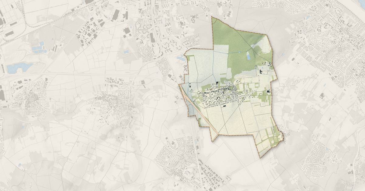 Portrait cartographique de Chapet : relief, eau, forêts, bâti et voies, calculés à partir des données de l'IGN