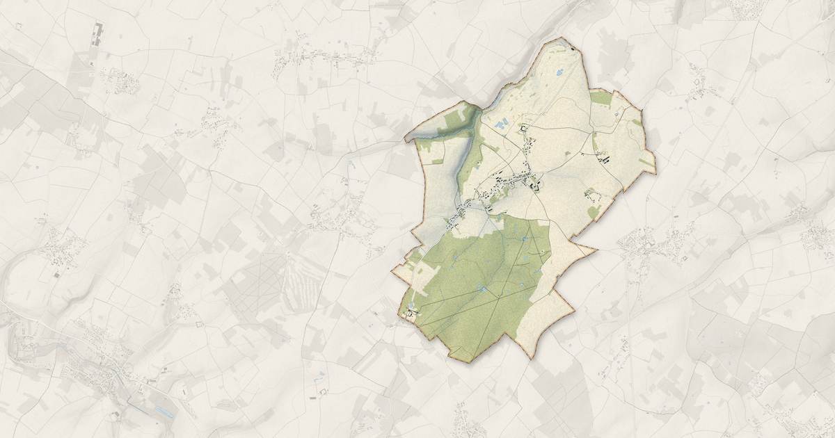 Portrait cartographique de Civry-la-Forêt : relief, eau, forêts, bâti et voies, calculés à partir des données de l'IGN