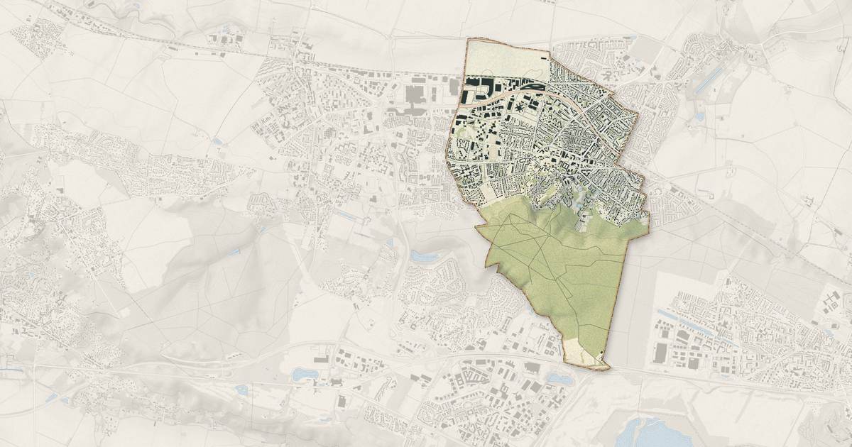 Portrait cartographique de Les Clayes-sous-Bois : relief, eau, forêts, bâti et voies, calculés à partir des données de l'IGN