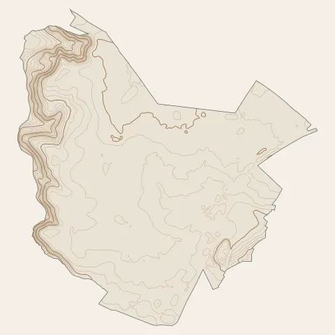 Coignières : courbes de niveau