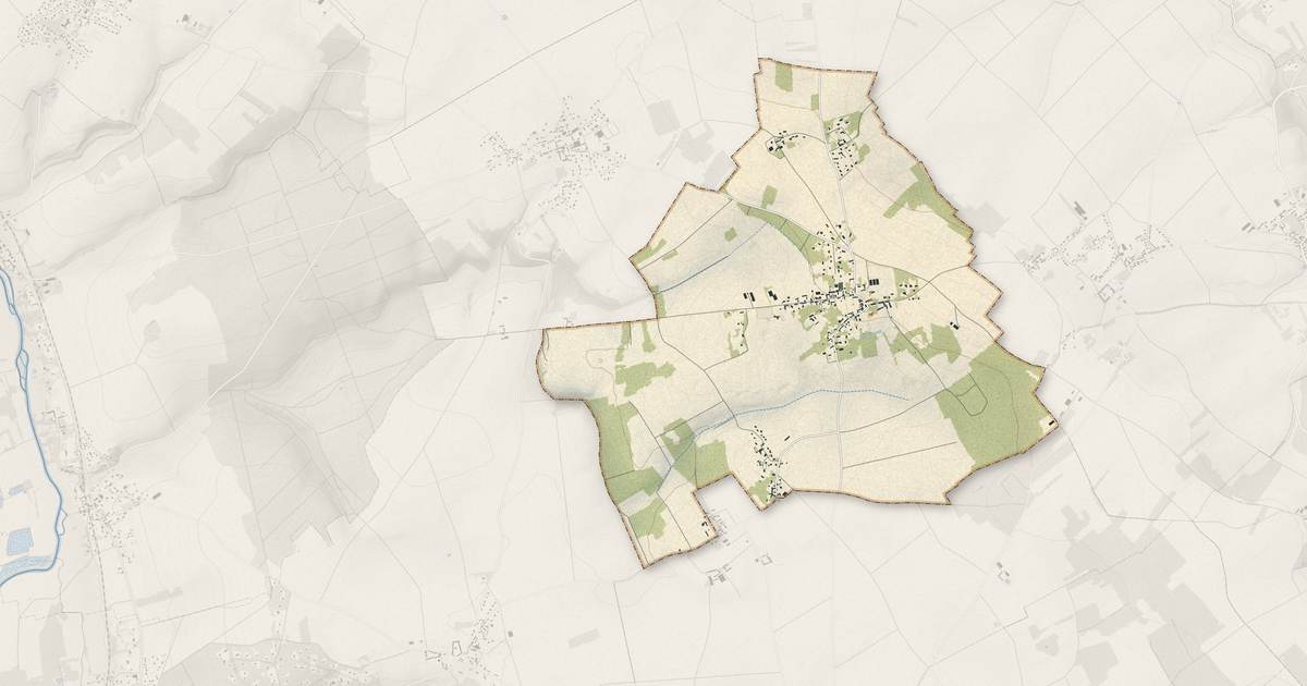 Portrait cartographique de Cravent : relief, eau, forêts, bâti et voies, calculés à partir des données de l'IGN