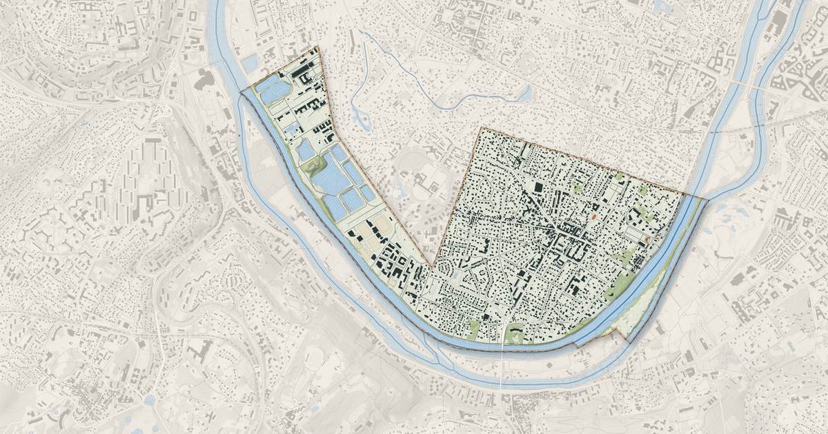Portrait cartographique de Croissy-sur-Seine : relief, eau, forêts, bâti et voies, calculés à partir des données de l'IGN