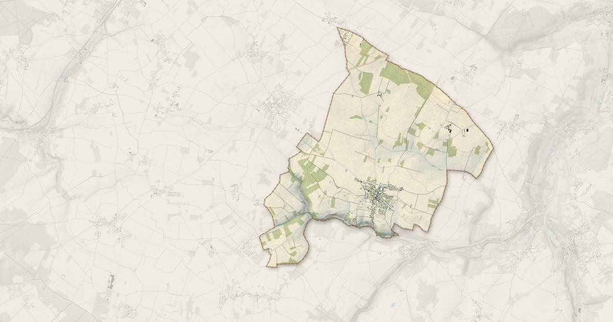 Portrait cartographique de Dammartin-en-Serve : relief, eau, forêts, bâti et voies, calculés à partir des données de l'IGN