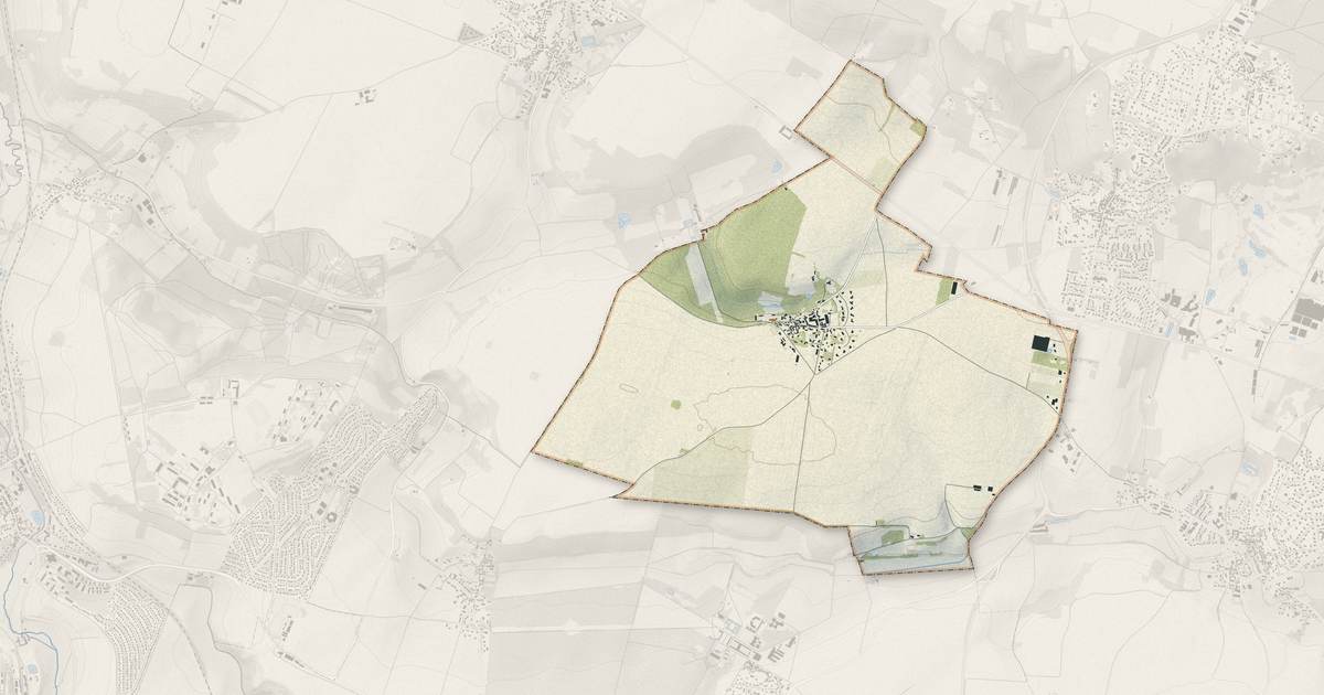 Portrait cartographique de Davron : relief, eau, forêts, bâti et voies, calculés à partir des données de l'IGN
