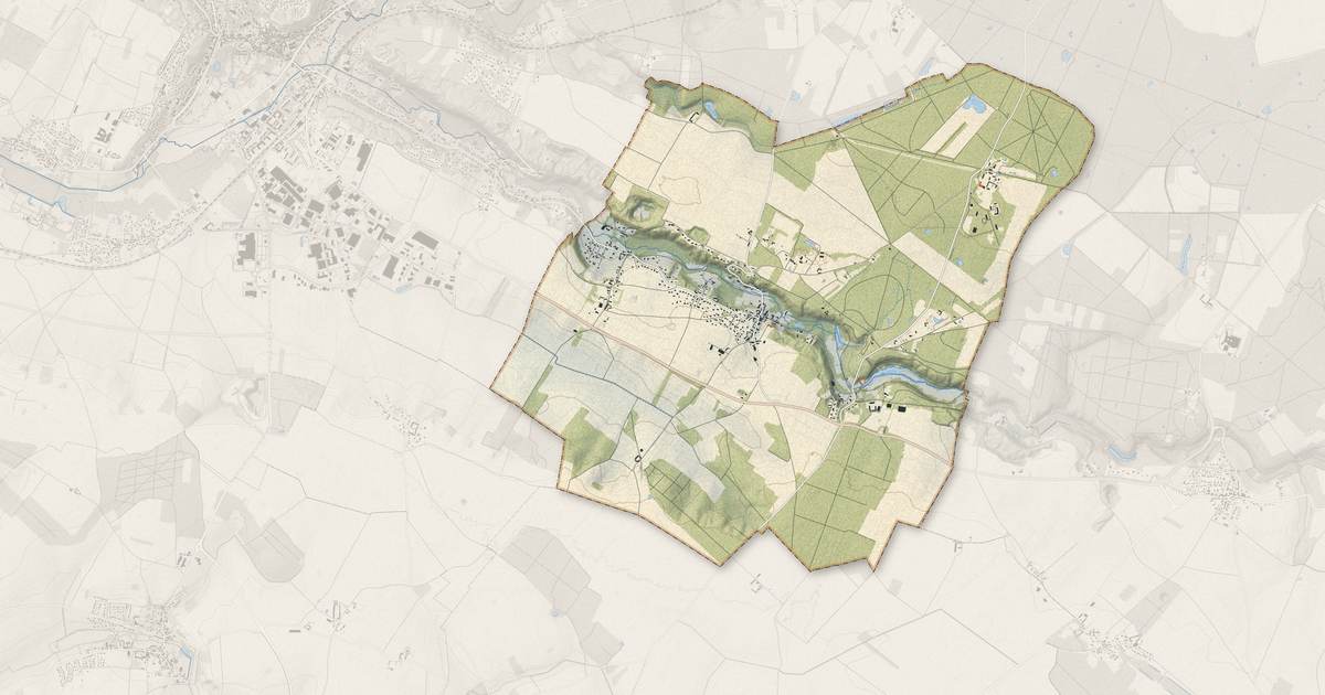 Portrait cartographique de Émancé : relief, eau, forêts, bâti et voies, calculés à partir des données de l'IGN