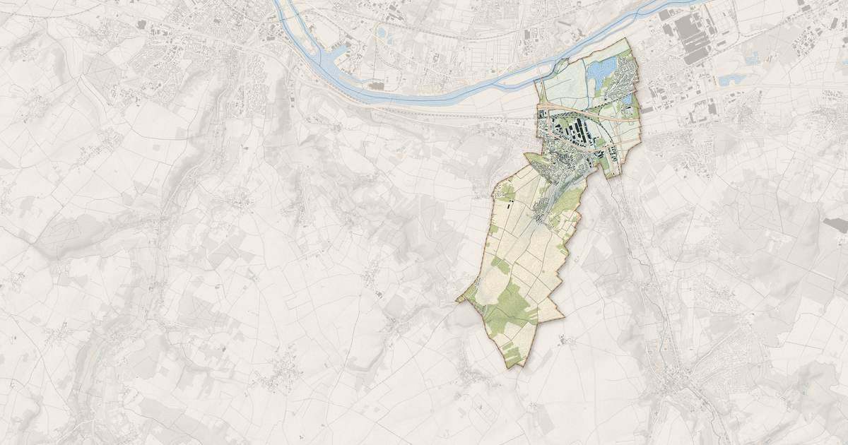 Portrait cartographique de Épône : relief, eau, forêts, bâti et voies, calculés à partir des données de l'IGN