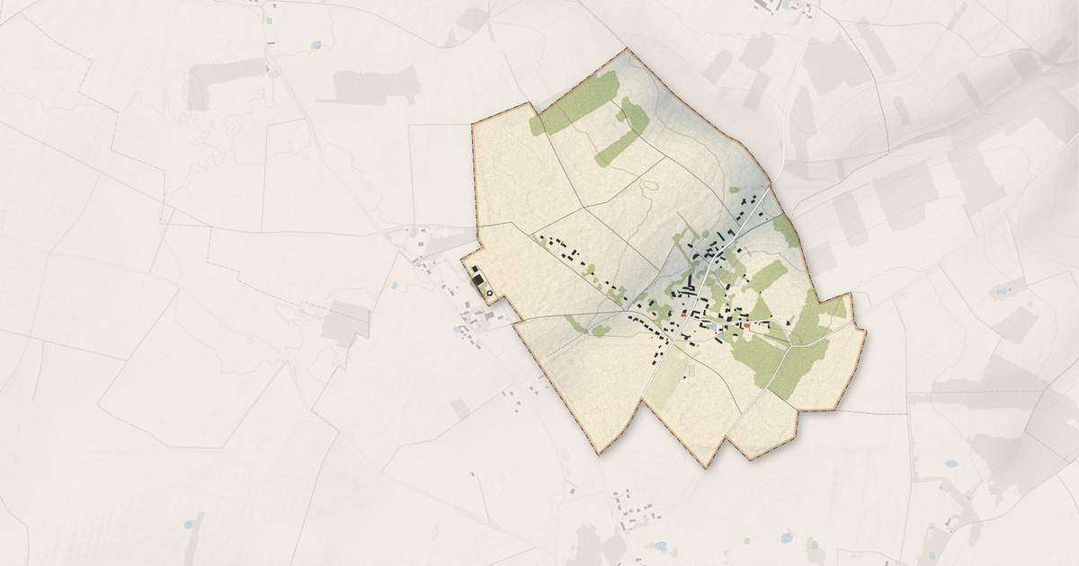 Portrait cartographique de Flins-Neuve-Église : relief, eau, forêts, bâti et voies, calculés à partir des données de l'IGN