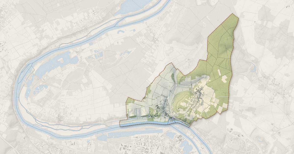 Portrait cartographique de Follainville-Dennemont : relief, eau, forêts, bâti et voies, calculés à partir des données de l'IGN