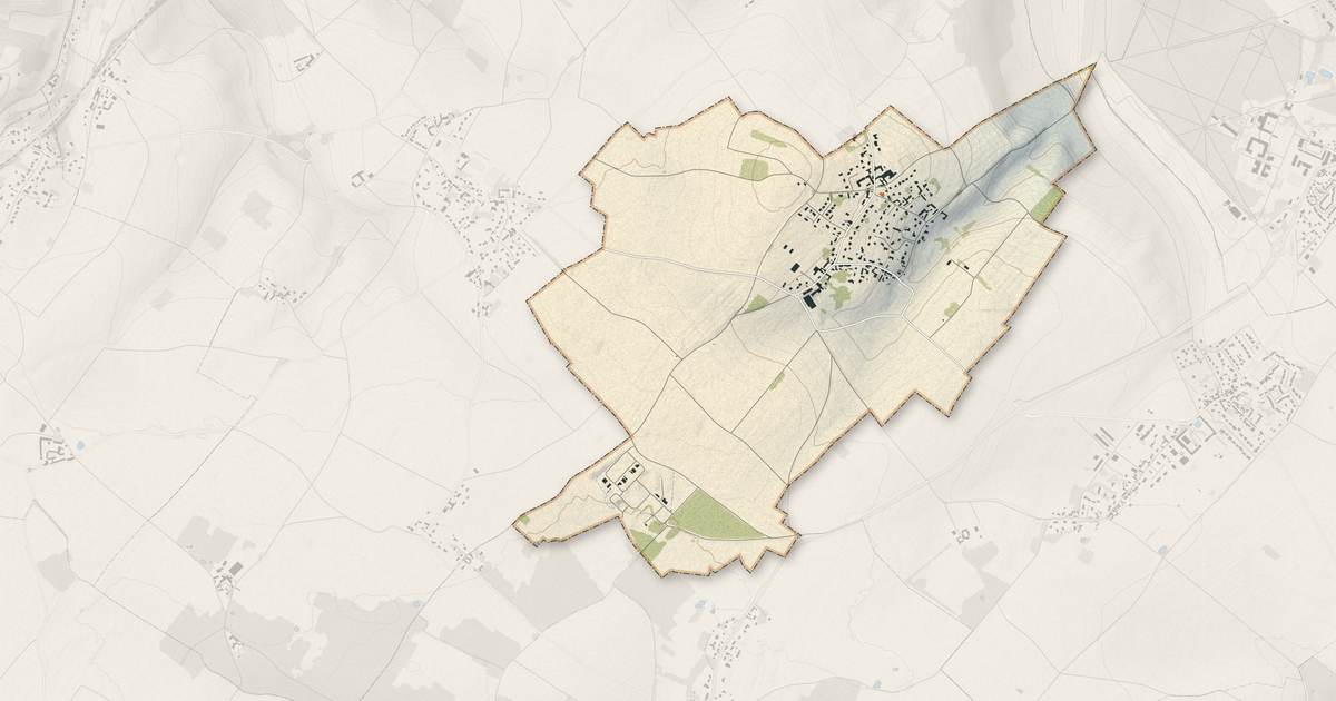 Portrait cartographique de Fontenay-Mauvoisin : relief, eau, forêts, bâti et voies, calculés à partir des données de l'IGN