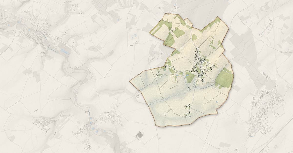 Portrait cartographique de Gressey : relief, eau, forêts, bâti et voies, calculés à partir des données de l'IGN