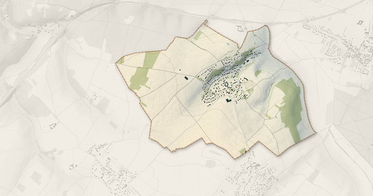 Portrait cartographique de Jouy-Mauvoisin : relief, eau, forêts, bâti et voies, calculés à partir des données de l'IGN