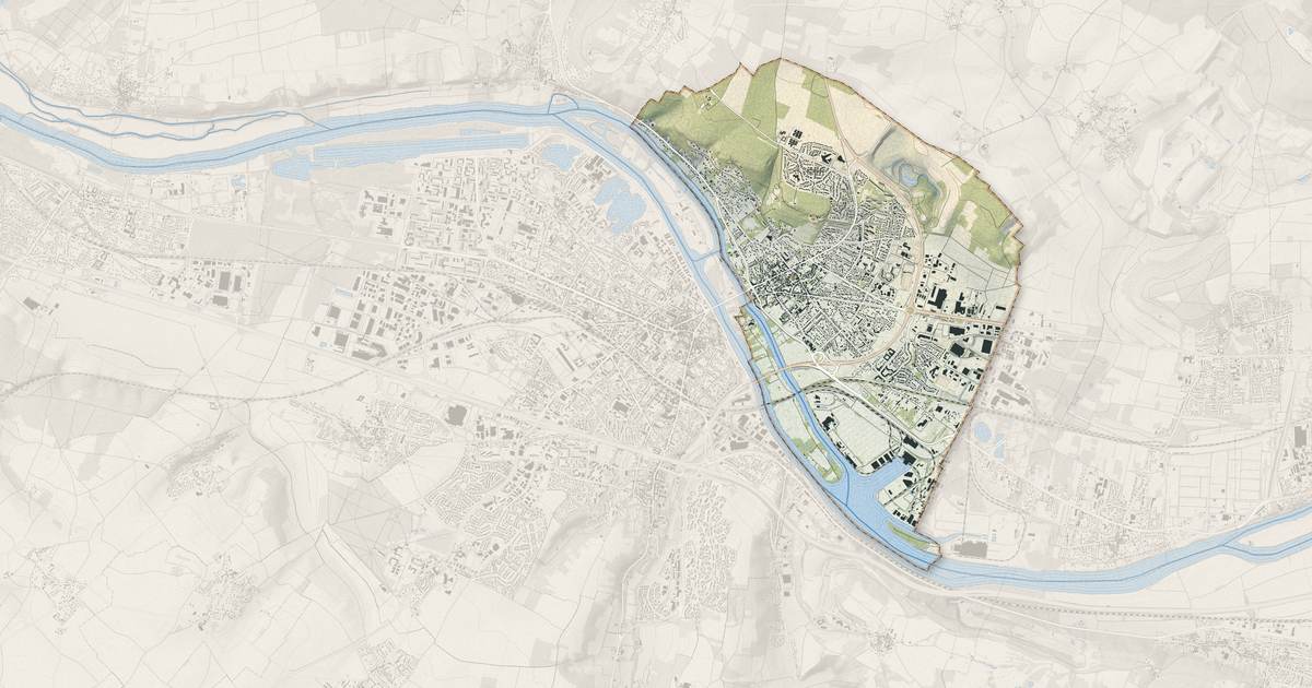 Portrait cartographique de Limay : relief, eau, forêts, bâti et voies, calculés à partir des données de l'IGN