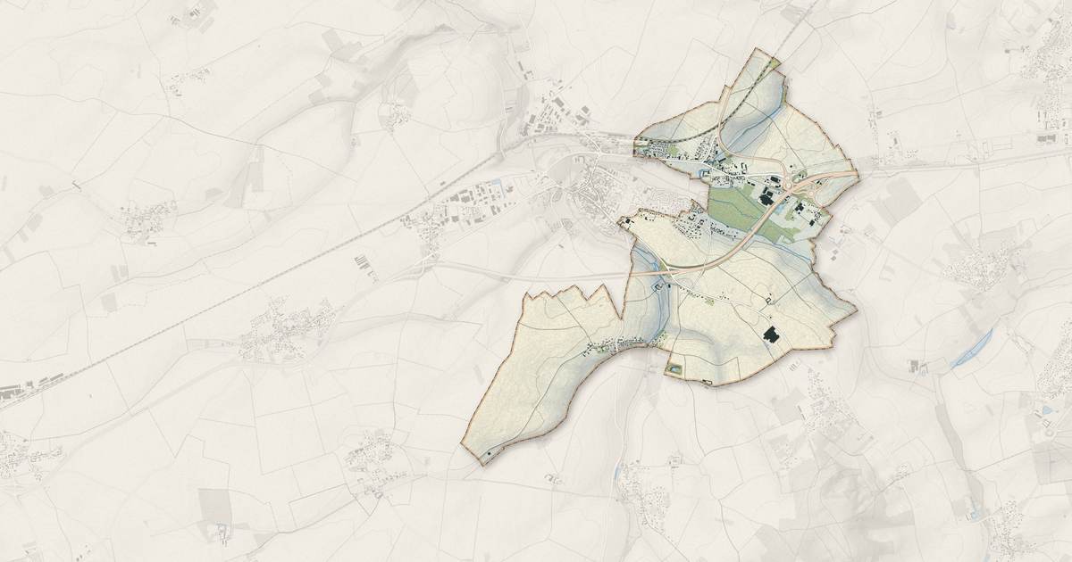 Portrait cartographique de Maulette : relief, eau, forêts, bâti et voies, calculés à partir des données de l'IGN