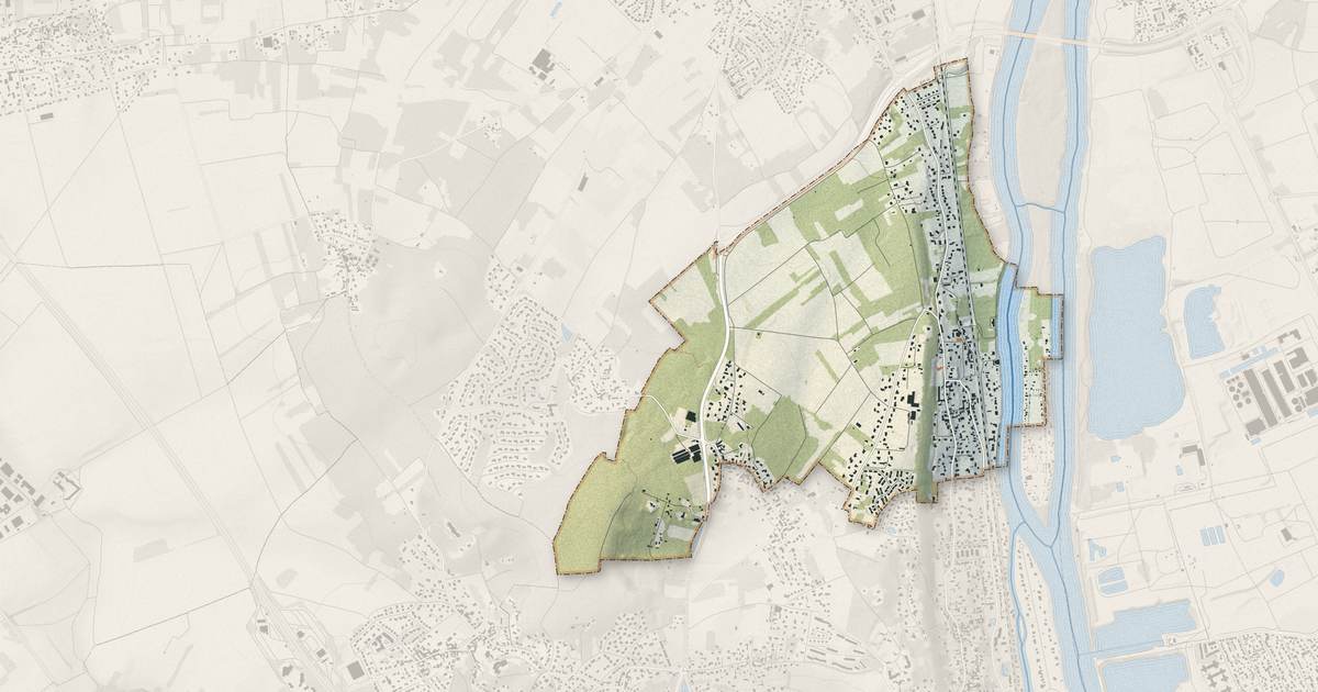 Portrait cartographique de Médan : relief, eau, forêts, bâti et voies, calculés à partir des données de l'IGN