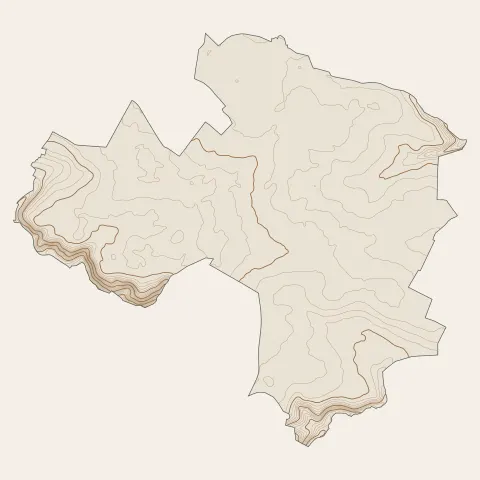 Le Mesnil-Saint-Denis : courbes de niveau