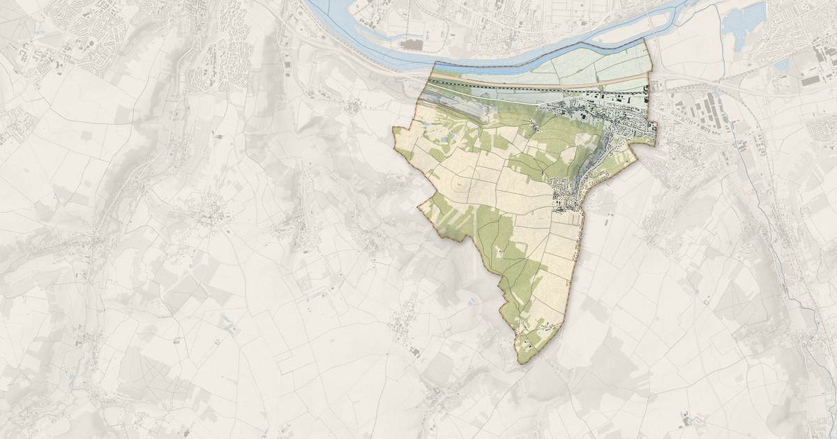 Portrait cartographique de Mézières-sur-Seine : relief, eau, forêts, bâti et voies, calculés à partir des données de l'IGN