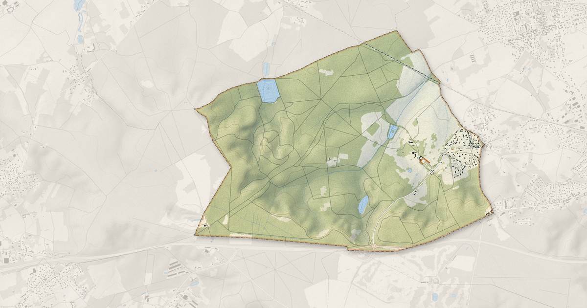 Portrait cartographique de Millemont : relief, eau, forêts, bâti et voies, calculés à partir des données de l'IGN