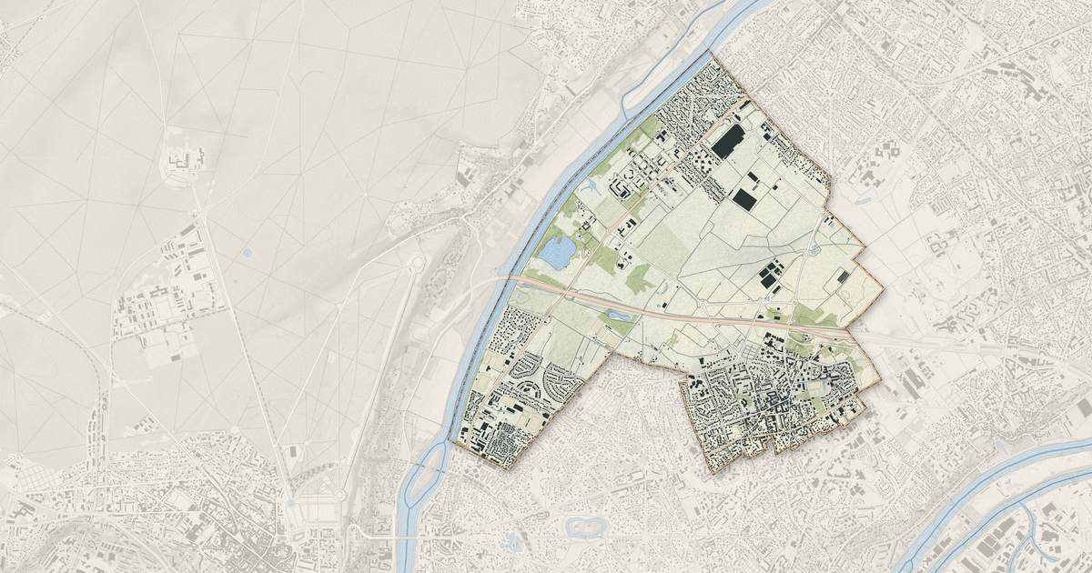 Portrait cartographique de Montesson : relief, eau, forêts, bâti et voies, calculés à partir des données de l'IGN