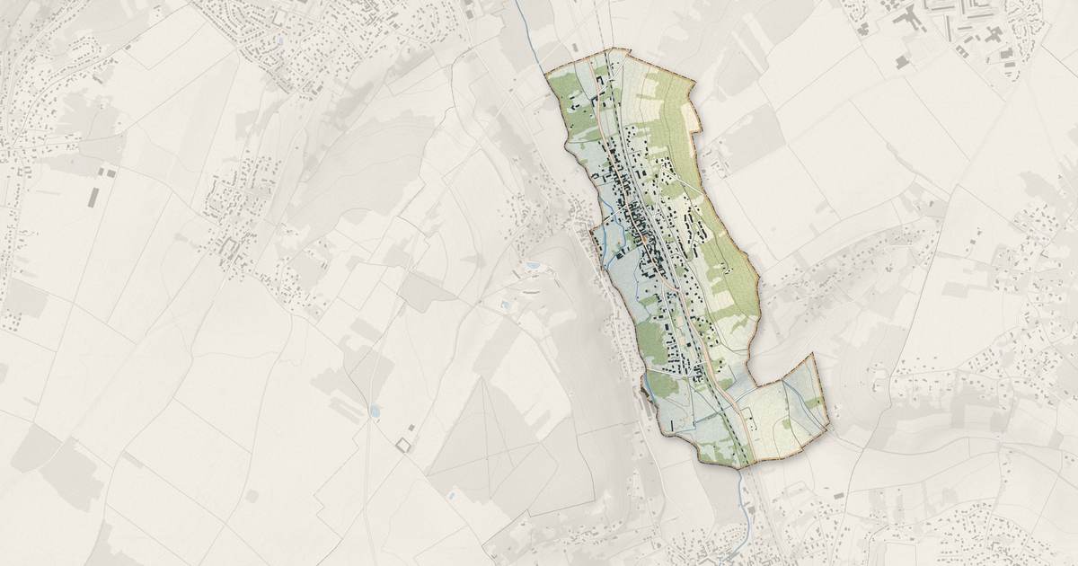Portrait cartographique de Nézel : relief, eau, forêts, bâti et voies, calculés à partir des données de l'IGN