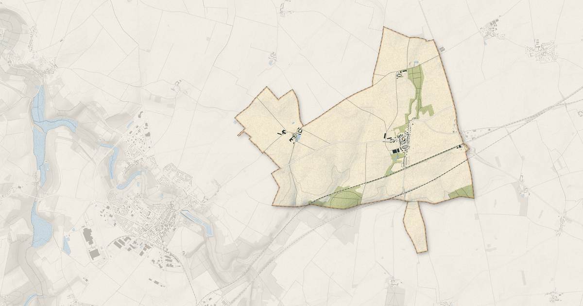 Portrait cartographique de Orsonville : relief, eau, forêts, bâti et voies, calculés à partir des données de l'IGN
