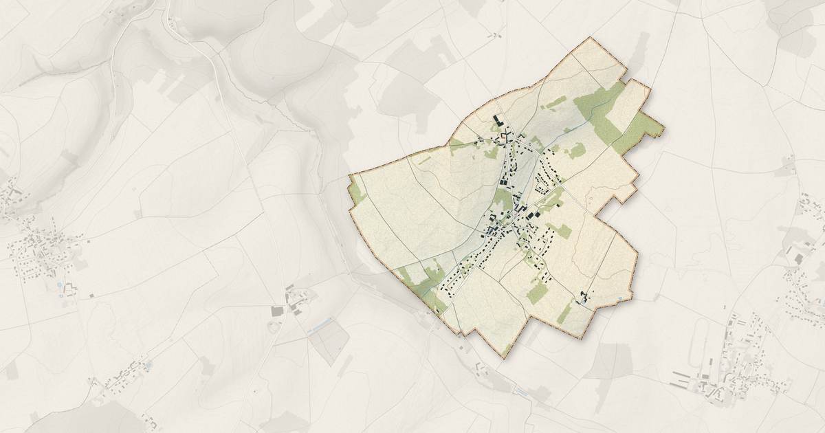 Portrait cartographique de Osmoy : relief, eau, forêts, bâti et voies, calculés à partir des données de l'IGN