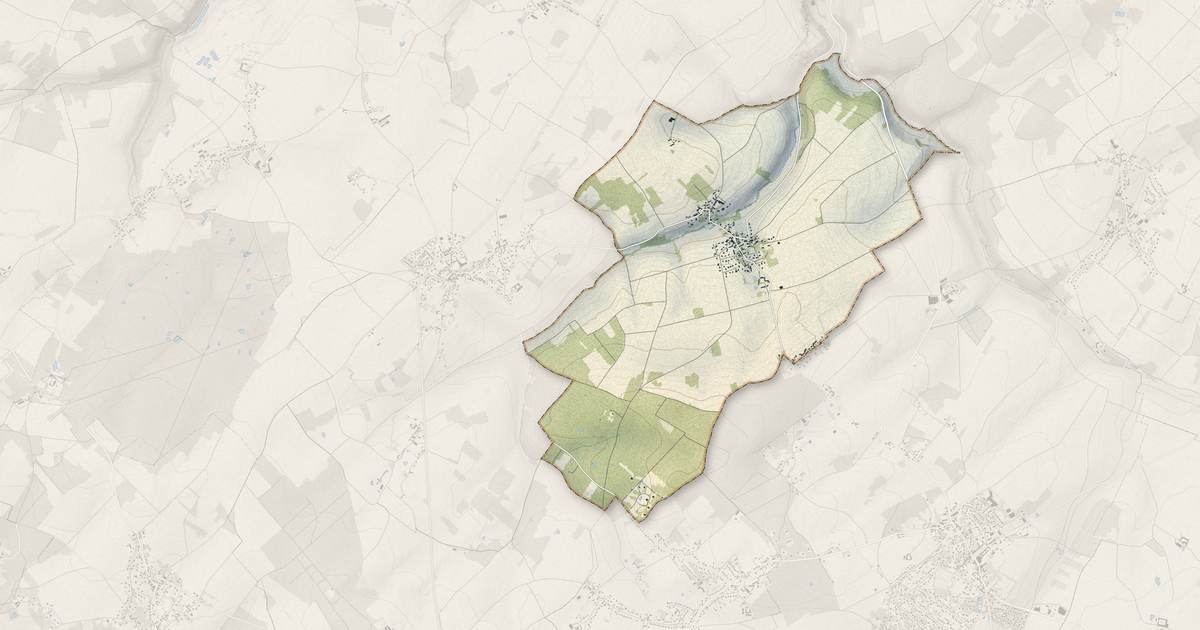 Portrait cartographique de Prunay-le-Temple : relief, eau, forêts, bâti et voies, calculés à partir des données de l'IGN