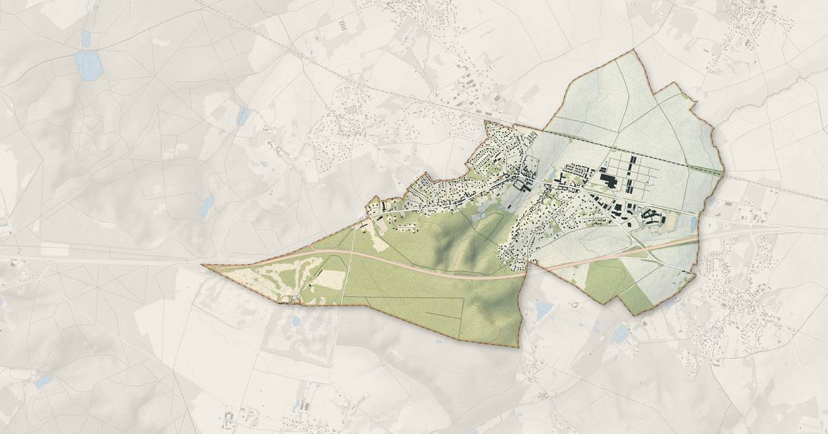 Portrait cartographique de La Queue-les-Yvelines : relief, eau, forêts, bâti et voies, calculés à partir des données de l'IGN