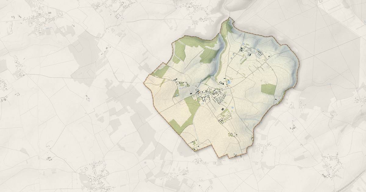 Portrait cartographique de Saint-Illiers-la-Ville : relief, eau, forêts, bâti et voies, calculés à partir des données de l'IGN
